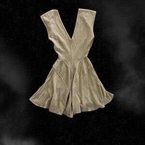 1989 Alaïa Stretch Knit Contoured Mini Dress with Flared Skirt, XXS-S